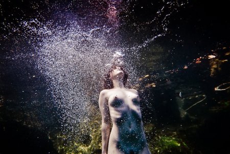 Beautiful women in nude water