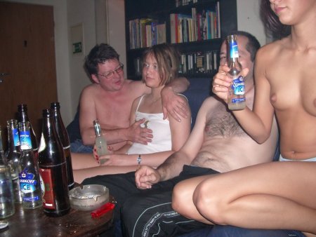 Drunk girls are debauchery