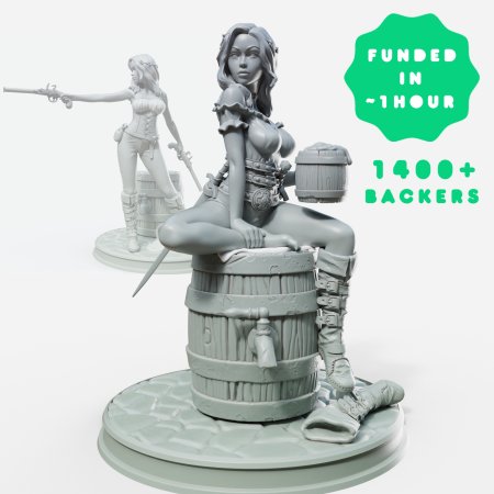 Delphin Pin Up Miniatures