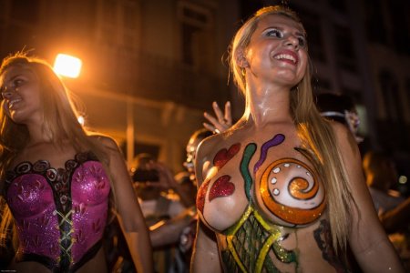 Carnival in Rio de Janeiro naked