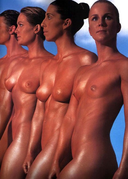 Naked Olympic athletes