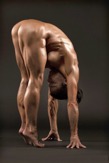 Beauty and aesthetics of the athletic body of nude