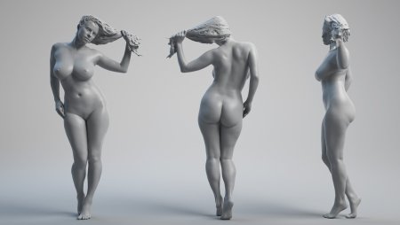 Burned female figure