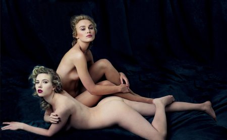 Scarlett Johansson and Kira Knightley