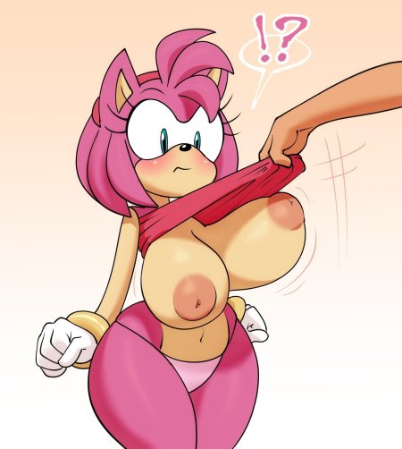 Amy Rose from Sonic Tits