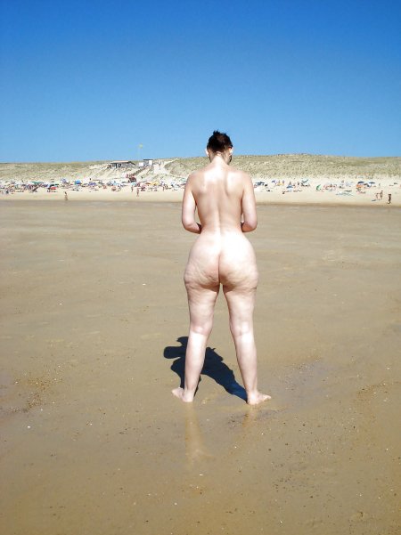 Big naked priests on the beach