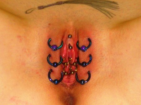 Intimate tattoos on genitals
