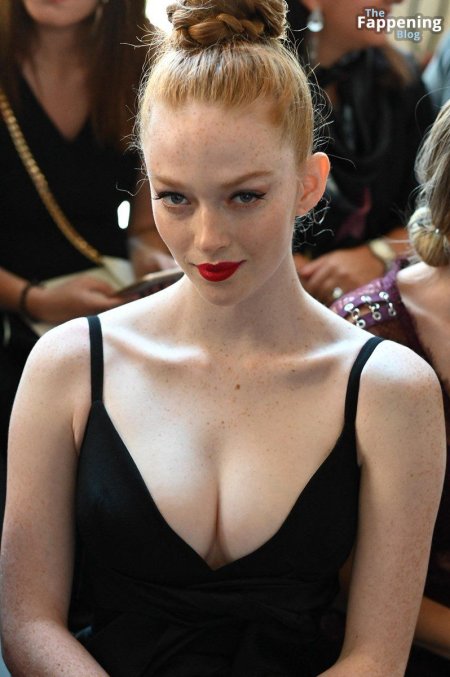 Larsen Thompson at Elie Saab Show at Paris Fashion Week 03/03/2019