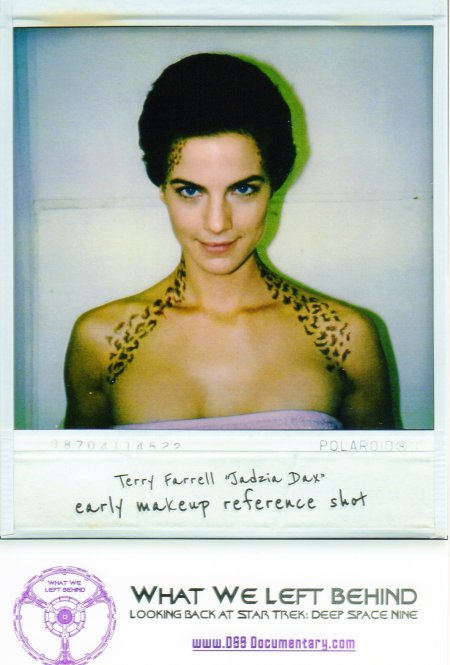 Terry Farrell without a bra