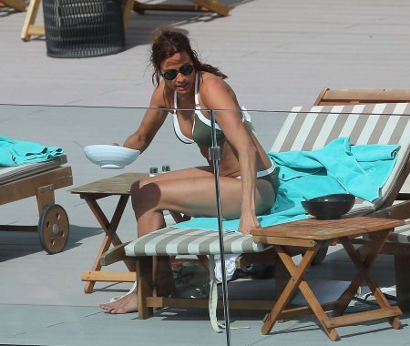 Melanie Johnny in a swimsuit