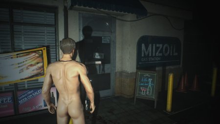 Resident Evil 4 remake Leon Naked