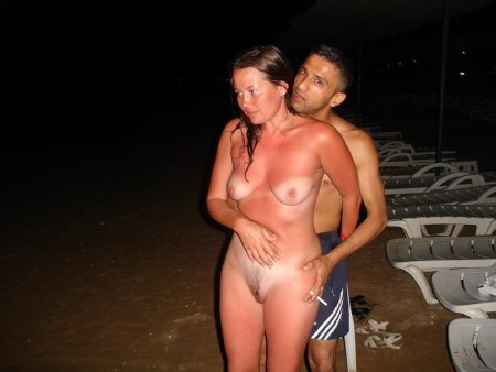 Naked wife at the Russian resort