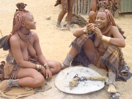 Girls of the Khimba Vagina tribe