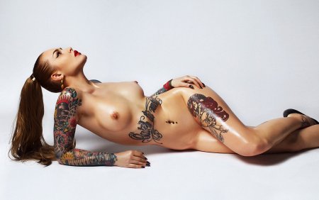 Tattooed girls nude
