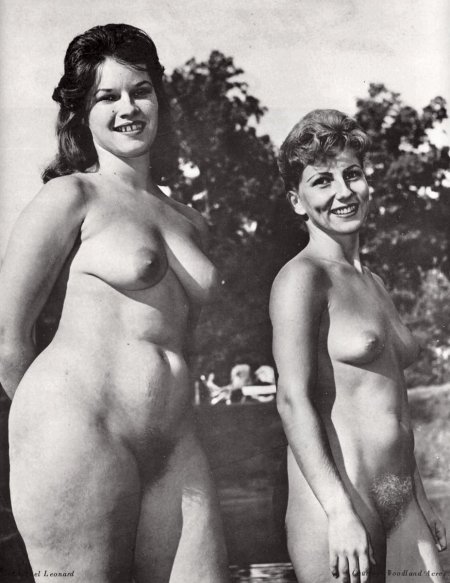 Naked women retro nudist