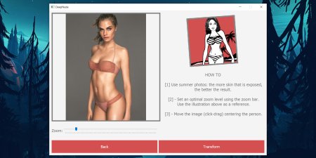 The neural network undresses the girls