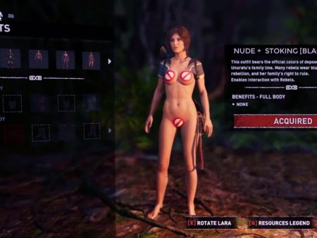 Shadow of the Tomb Raider Maud for naked laru Croft