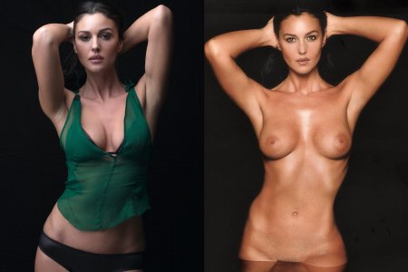 Monica Bellucci naked breasts