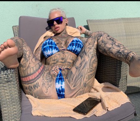 Tattooed hermaphrodite