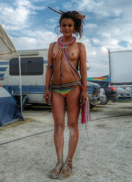 Natalie Kelly Burning Man Naked