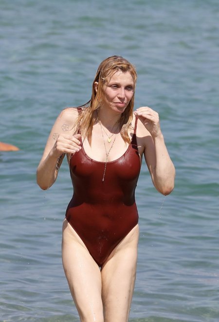 Courtney Love in a swimsuit