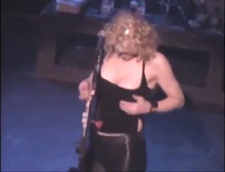 Courtney Love Naked Tits at the Concert