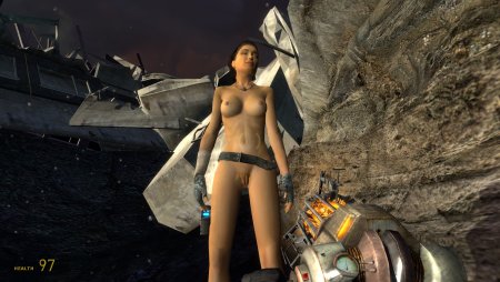 Naked Alex from Cinematic Mod on Half-Life 2