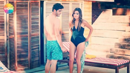 Hande Erchel in a bikini