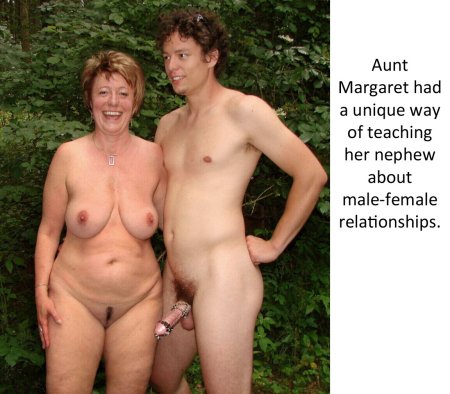 Naked women with sons
