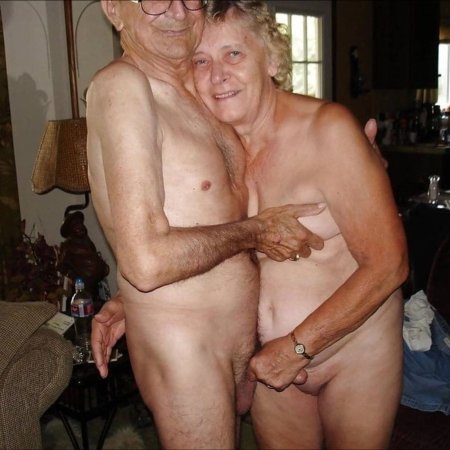 Naked elderly pairs excited
