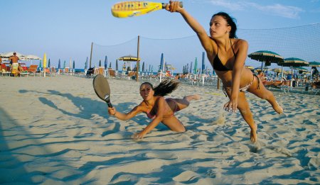 Italian girls on the beach