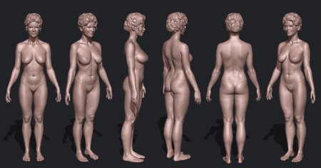 3D modeling naked women