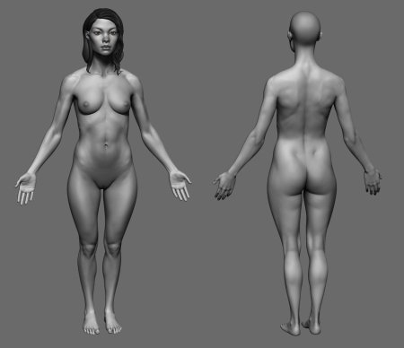 Anatomy of female nudity