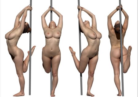 Female Anatomy of the Body Nude Pose