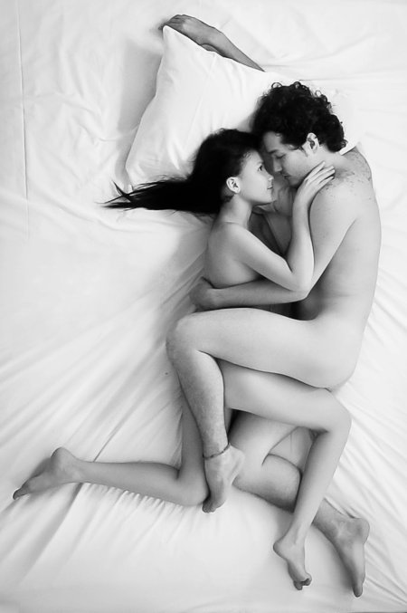 Erotic pairs in bed