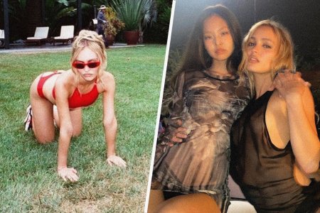 Lily-Rose Depp and Johnny Depp 2023