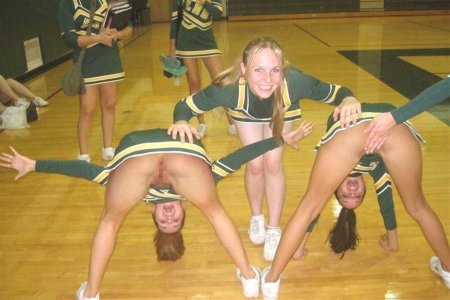 Dancing girls without panties