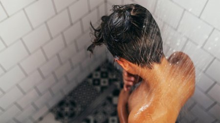 Boy fun in the shower