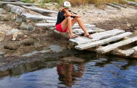 Vladik Shibanov with a doll