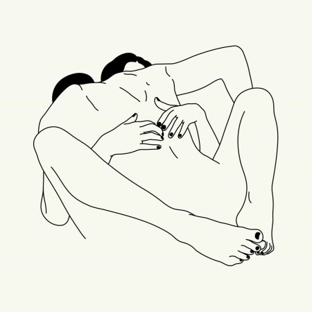 Blowjob drawings with a pencil