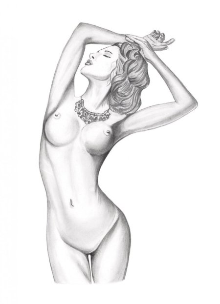 Drawn naked beauties