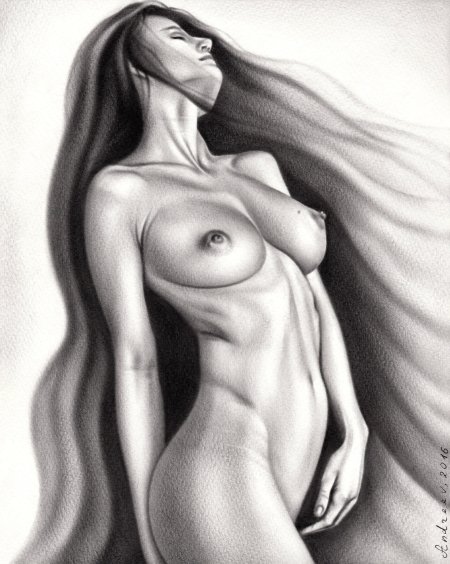 Beautiful drawings of naked women
