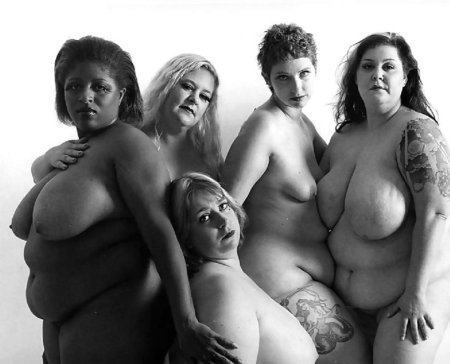 A lot of naked full women