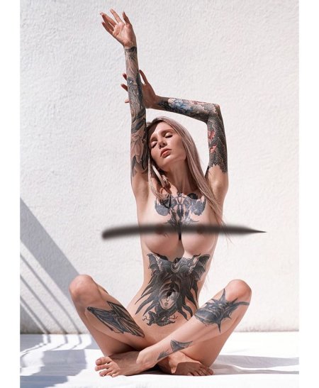 Alena Herman Tattoo Model