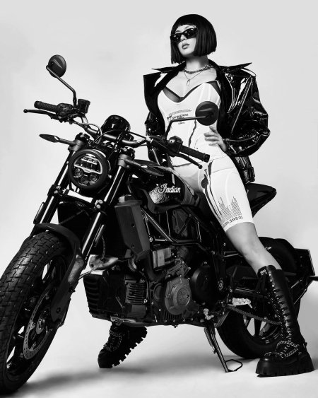 Maruv on a motorcycle photo