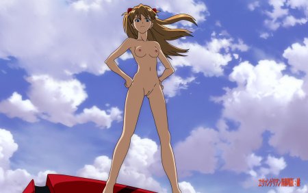 Naked Asuka from Evangelion