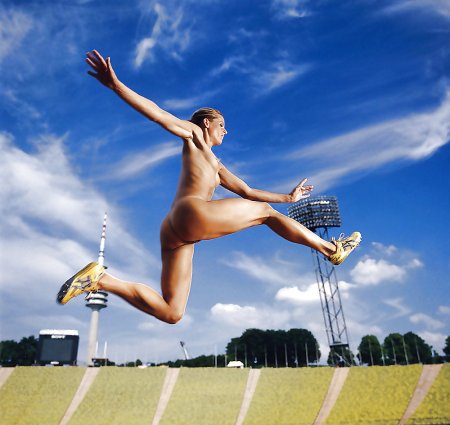 Naked Olympic athletes