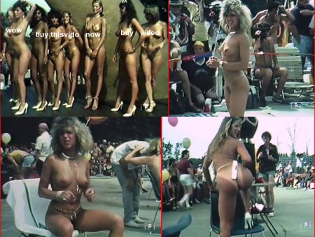 Retro naked women beauty contest