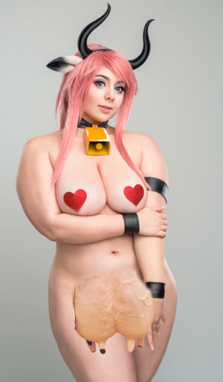 Cosplay cow tits naked