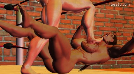 Xxx female naked struggle 3d